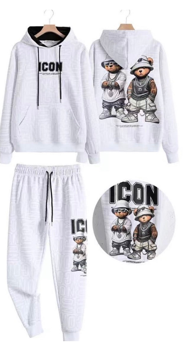 Chandal Osito ICON2 - Blanco y Negro