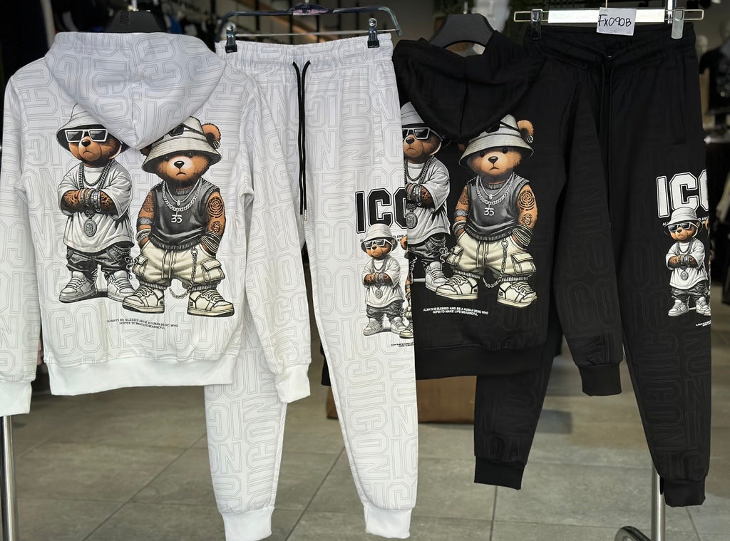 Chandal Osito ICON2 - Blanco y Negro